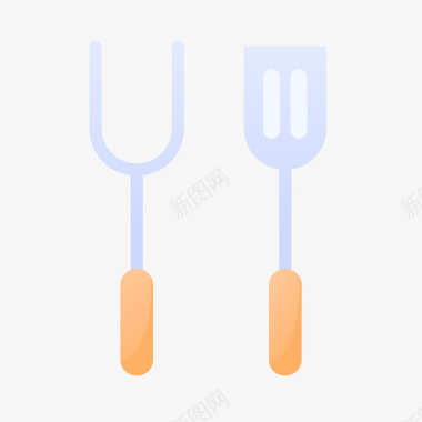 叉子野餐64平的图标图标