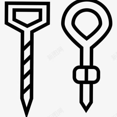 螺母螺栓螺母和螺栓螺丝图标图标
