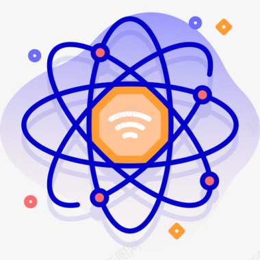 Wifi103技术线性彩色图标图标