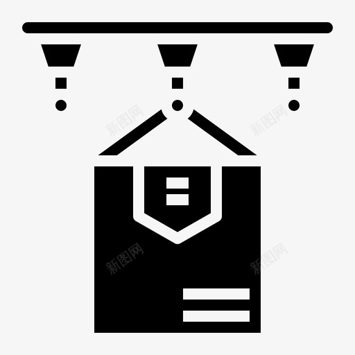 固体仓库输送机图标svg_新图网 https://ixintu.com 仓库 固体 输送机