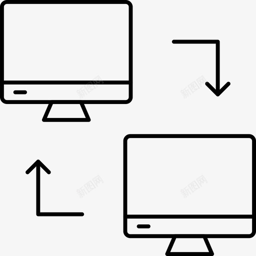 文件共享计算机lcd图标svg_新图网 https://ixintu.com lcd 业务 传输 共享 图标 屏幕 技术 文件 线图 计算机