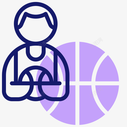 篮球运动员职业10线条颜色图标svg_新图网 https://ixintu.com 篮球 线条 职业 运动员 颜色