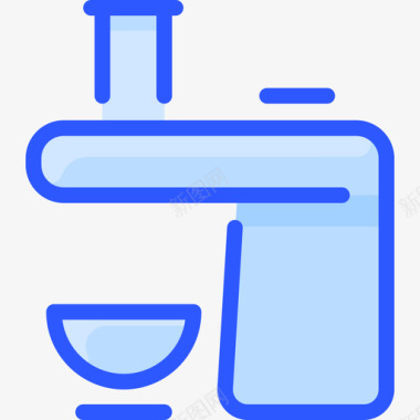 柑橘榨汁机厨房146蓝色图标图标