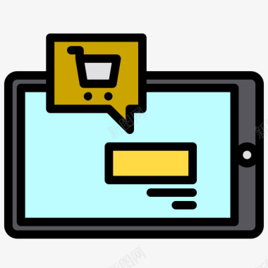 网上购物电子商务217线性颜色图标图标