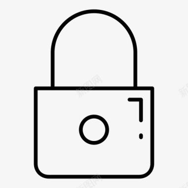 安全锁锁定保护图标图标