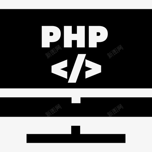 Php数据库和服务器14已填充图标svg_新图网 https://ixintu.com Php 填充 数据库 服务器