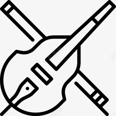 大提琴乐器34直管乐器图标图标