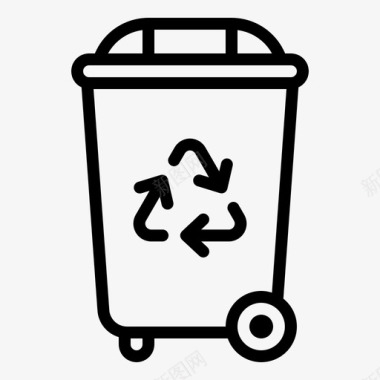 回收垃圾箭头环保图标图标