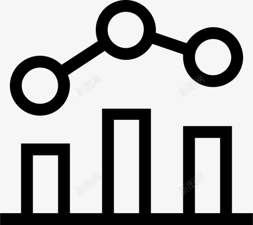 金融分析条形图图标svg_新图网 https://ixintu.com 分析 条形图 美元 货币 金融