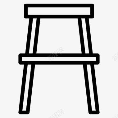 椅子家具装饰8直线型图标图标