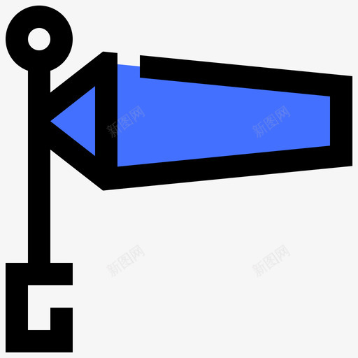 风天气蓝田图标svg_新图网 https://ixintu.com 天气 蓝田