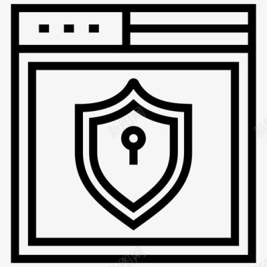 网页安全网站访问网站防病毒图标图标
