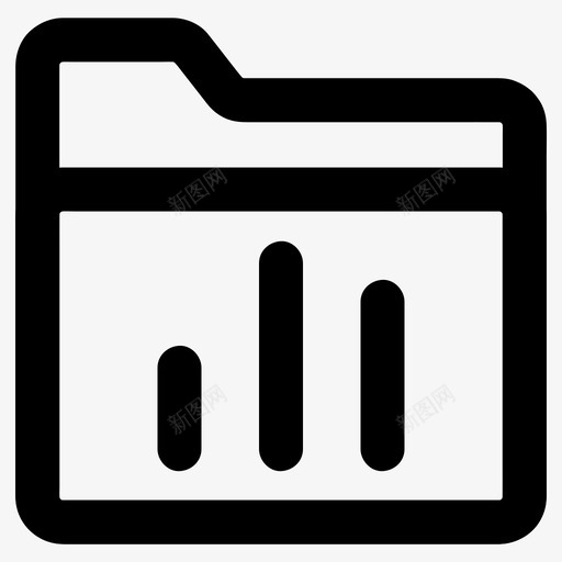 图形文件夹分析图表图标svg_新图网 https://ixintu.com 分析 图形 图表 报告 文件 文件夹