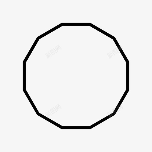 十二面体几何体多边形图标svg_新图网 https://ixintu.com 几何体 十二 多边形 形状 面体