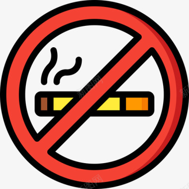 禁止吸烟孕妇42岁直系肤色图标图标