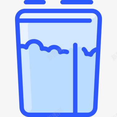 146厨房食品蓝色容器图标图标