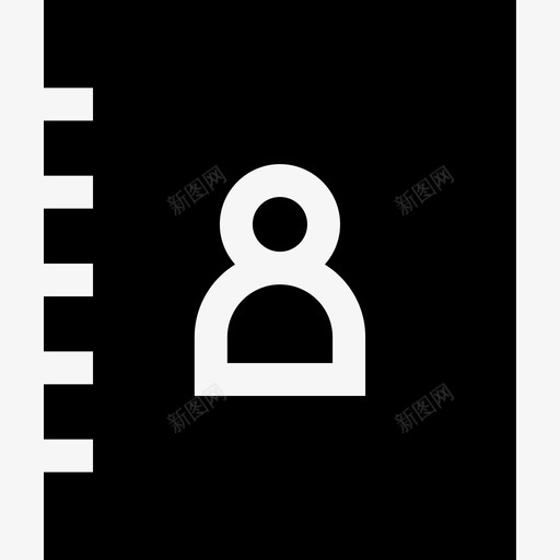 通讯录电话簿191图标svg_新图网 https://ixintu.com 电话簿 通讯录