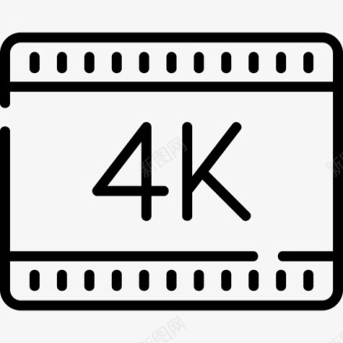 4k胶片摄像机23线性图标图标