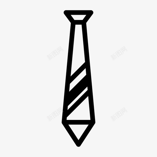 领带着装正式图标svg_新图网 https://ixintu.com 办公室 正式 着装 领带