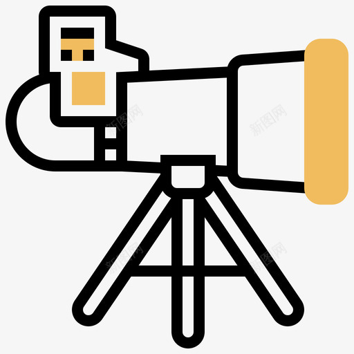 双筒望远镜军用57黄色阴影图标svg_新图网 https://ixintu.com 军用 双筒 望远镜 阴影 黄色
