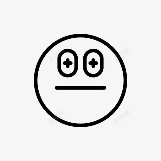 表情符号面部表情情绪图标svg_新图网 https://ixintu.com 情绪 眩晕 符号 表情 面部