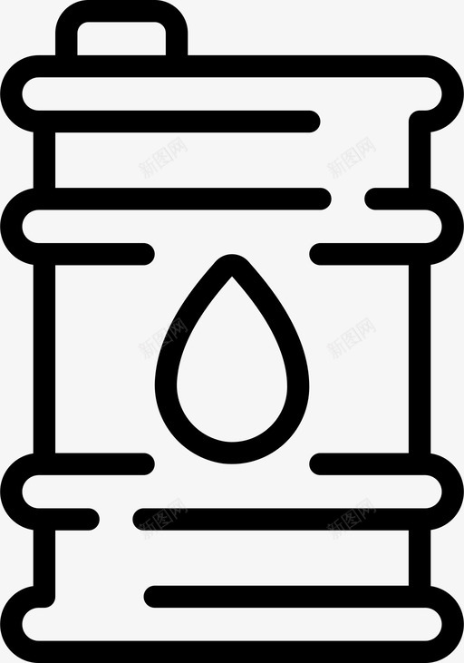油桶油气7线性图标svg_新图网 https://ixintu.com 油桶 油气 线性