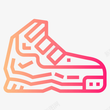 鞋篮球42渐变图标图标