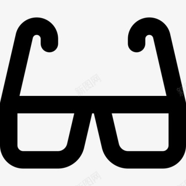 智能眼镜技术设备3线性图标图标