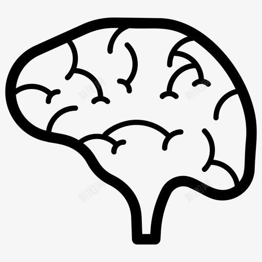 大脑身体器官神经组织图标svg_新图网 https://ixintu.com 器官 大脑 神经 符号 组织 表情 身体