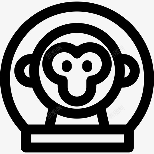猴子215空间直线型图标svg_新图网 https://ixintu.com 猴子 直线 空间 线型