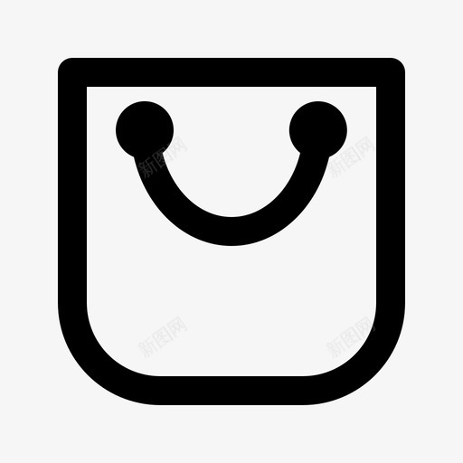 购物袋袋纸袋图标svg_新图网 https://ixintu.com 模型 纸袋 购物袋
