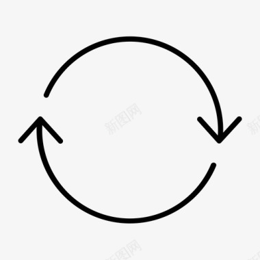 连续性循环流程图标图标