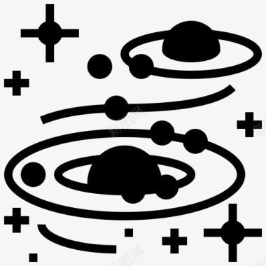 银河航天技术9字形图标图标