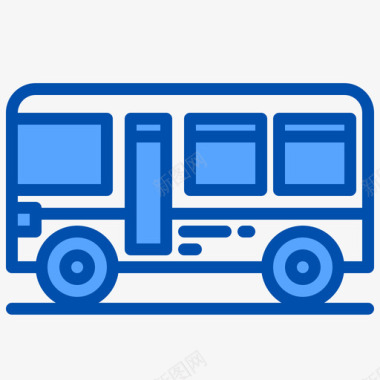 巴士城市85蓝色图标图标