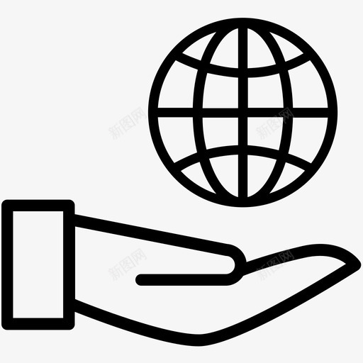 全球全球化语言图标svg_新图网 https://ixintu.com 世界 全球 全球化 关怀 语言 贸易