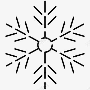 圣诞节寒冷冰雪图标图标