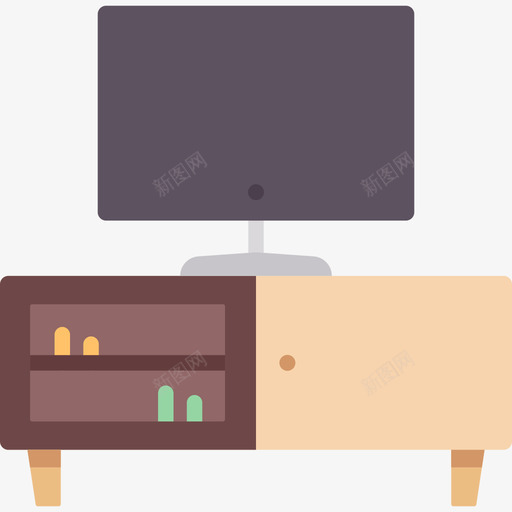 橱柜家具50平的图标svg_新图网 https://ixintu.com 家具 平的 橱柜