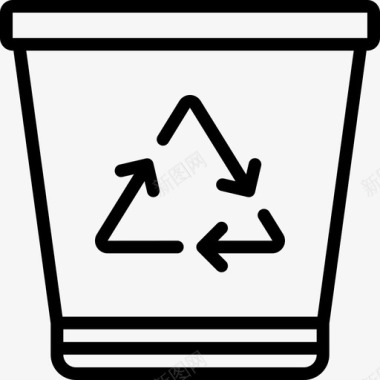 回收箱垃圾4线性图标图标