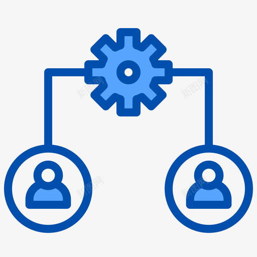 连接创建者蓝色内容图标svg_新图网 https://ixintu.com 内容 创建者 蓝色 连接