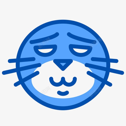 和平海豹表情3蓝色图标svg_新图网 https://ixintu.com 和平 海豹 蓝色 表情