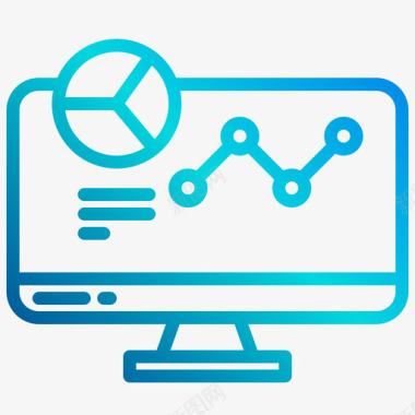 分析内容创建者1线性梯度图标图标