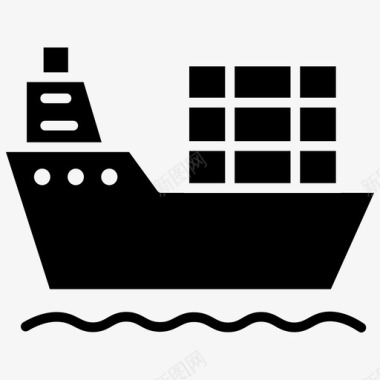 海运货运物流图标图标