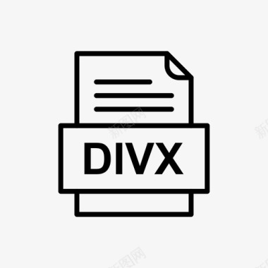 divx文件文件图标文件类型格式图标