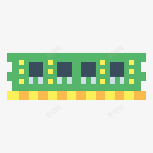 Ram内存计算机设备3扁平图标svg_新图网 https://ixintu.com Ram 内存 扁平 计算机 设备