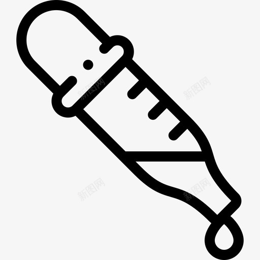 滴管健康70线性图标svg_新图网 https://ixintu.com 健康 滴管 线性