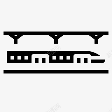 地铁公共交通13实心图标图标