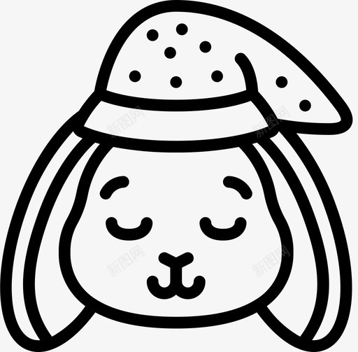 兔子瞌睡时间2直系图标svg_新图网 https://ixintu.com 兔子 时间 直系 瞌睡