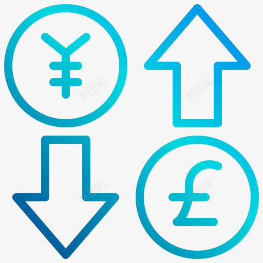 贸易贸易7线性梯度图标svg_新图网 https://ixintu.com 梯度 线性 贸易