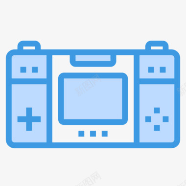 游戏控制器gadget30蓝色图标图标