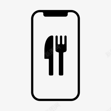 刀叉餐具食品图标图标
